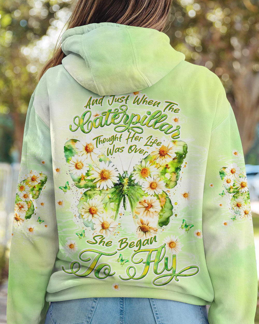 SHE BEGAN TO FLY BUTTERFLY ALL OVER PRINT  - TLTW1010243