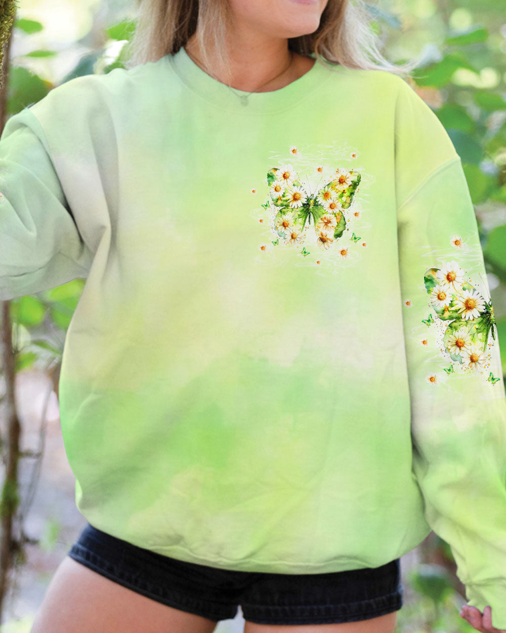 SHE BEGAN TO FLY BUTTERFLY ALL OVER PRINT  - TLTW1010243