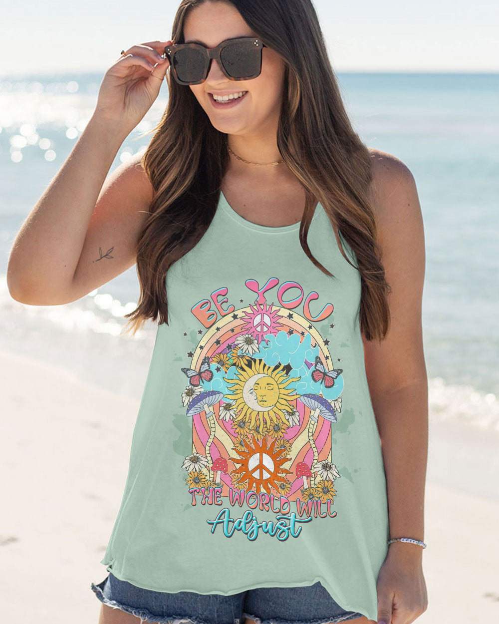 BE YOU THE WORLD WILL ADJUST ALL OVER PRINT - TLTW1107235