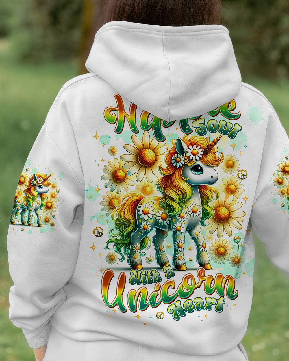 HIPPIE SOUL WITH A UNICORN HEART ALL OVER PRINT - TLTW1107253