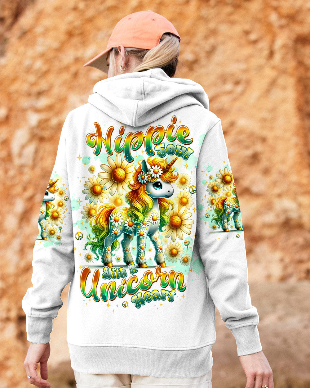 HIPPIE SOUL WITH A UNICORN HEART ALL OVER PRINT - TLTW1107253