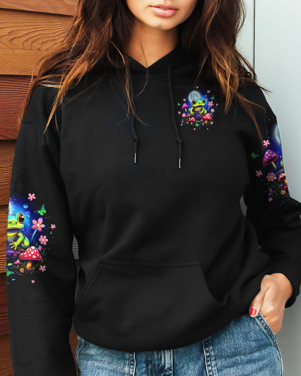 BE YOU THE WORLD WILL ADJUST FROG ALL OVER PRINT - TLTW1110234
