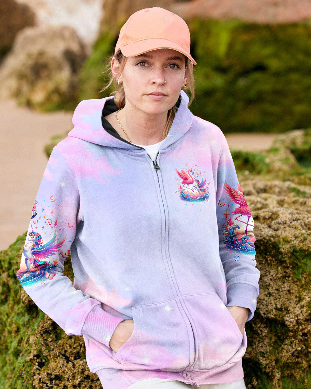 YOU DON'T HAVE TO BE PERFECT UNICORN FLAMINGO ALL OVER PRINT - TLTW1204243