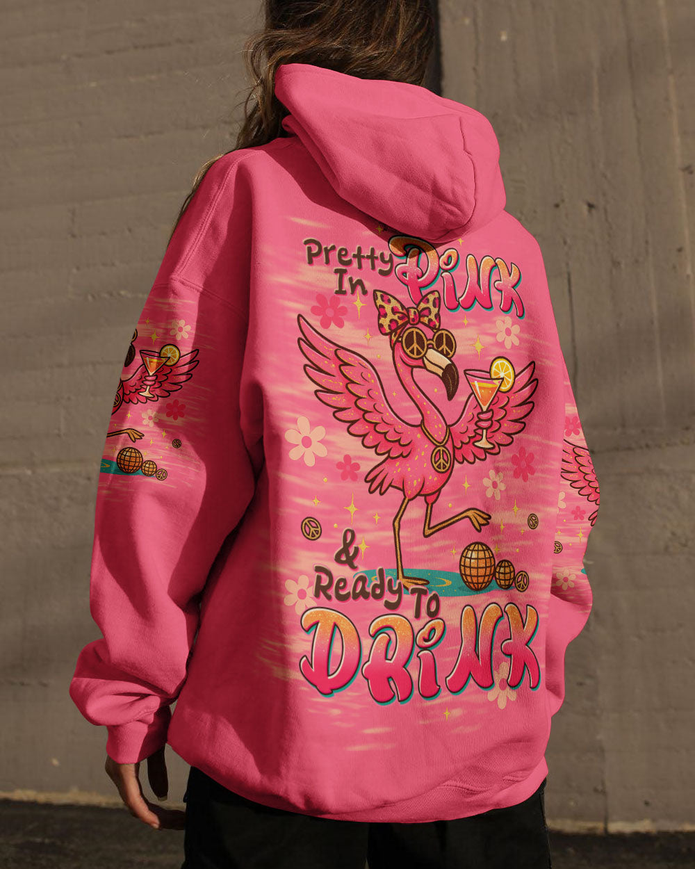 PRETTY IN PINK FLAMINGO ALL OVER PRINT - TLTW1205254