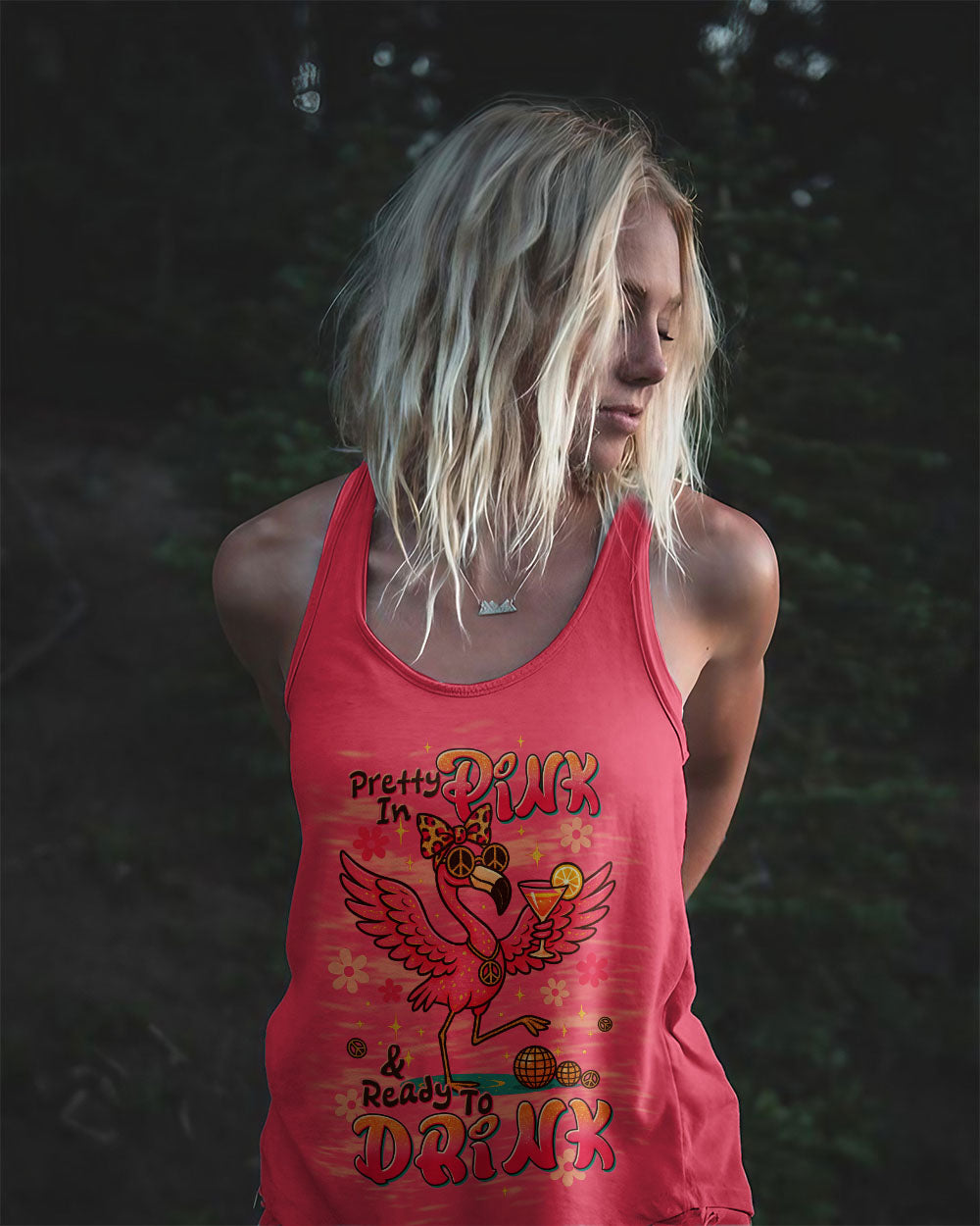 PRETTY IN PINK FLAMINGO ALL OVER PRINT - TLTW1205254