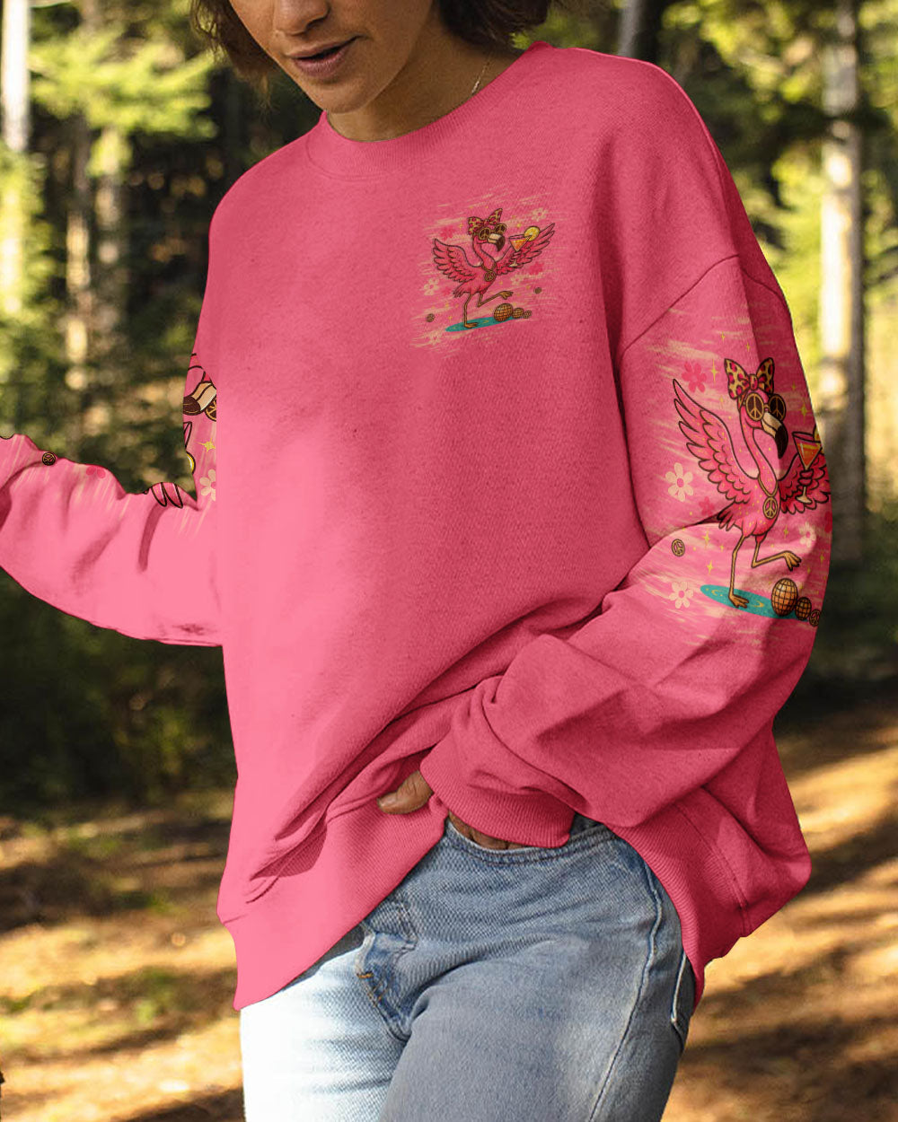 PRETTY IN PINK FLAMINGO ALL OVER PRINT - TLTW1205254