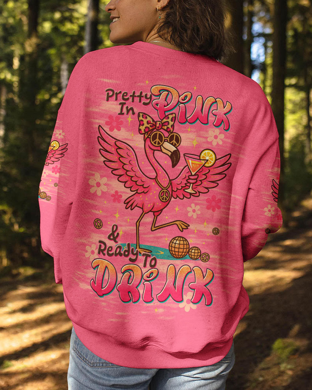 PRETTY IN PINK FLAMINGO ALL OVER PRINT - TLTW1205254