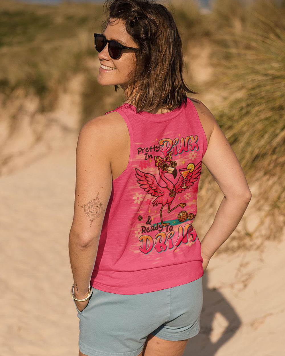 PRETTY IN PINK FLAMINGO ALL OVER PRINT - TLTW1205254