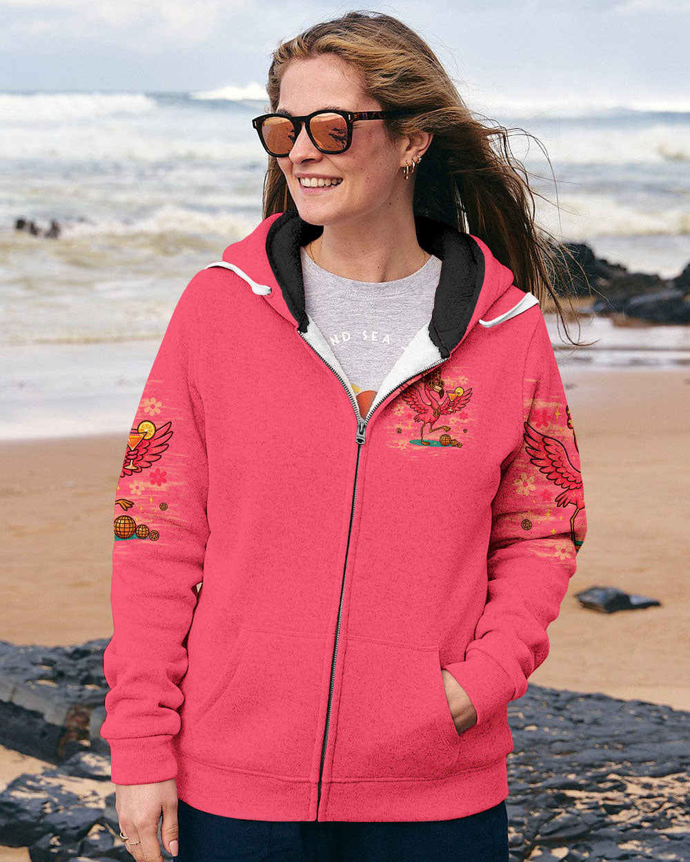 PRETTY IN PINK FLAMINGO ALL OVER PRINT - TLTW1205254