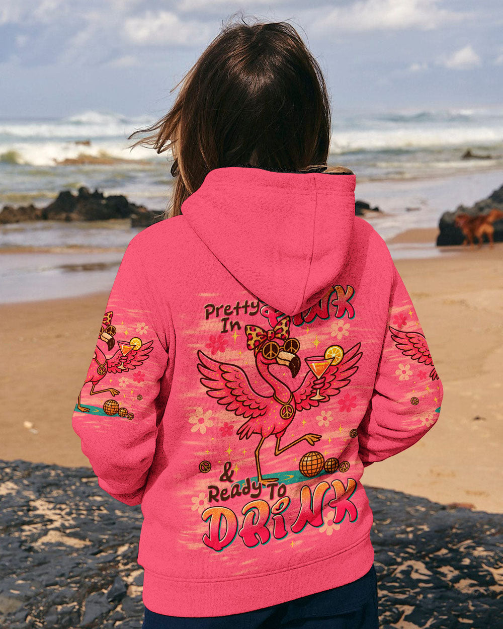 PRETTY IN PINK FLAMINGO ALL OVER PRINT - TLTW1205254