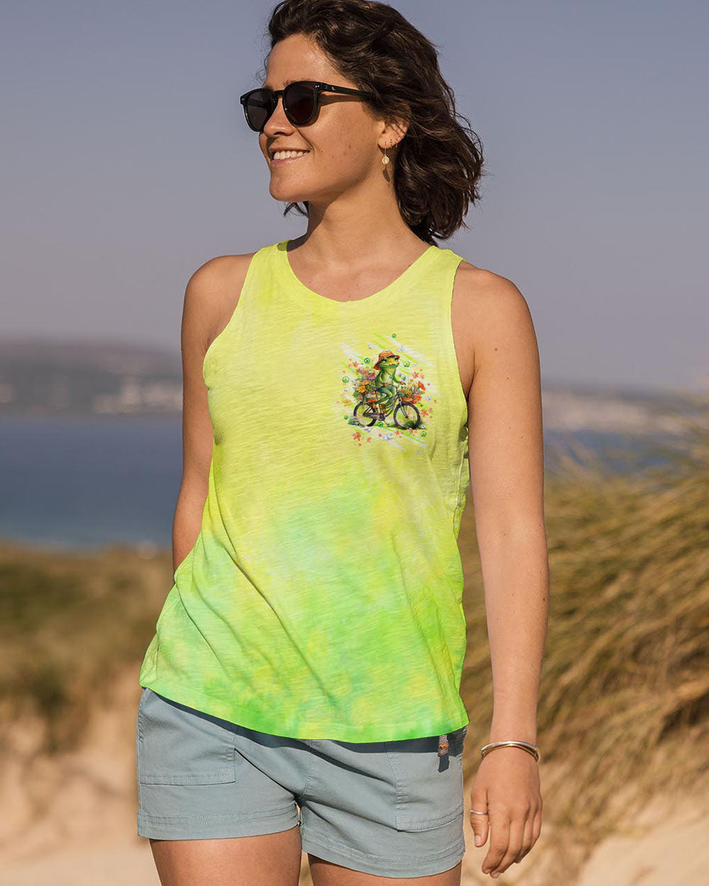 BE YOU THE WORLD WILL ADJUST FROG ALL OVER PRINT - TLTW1208245