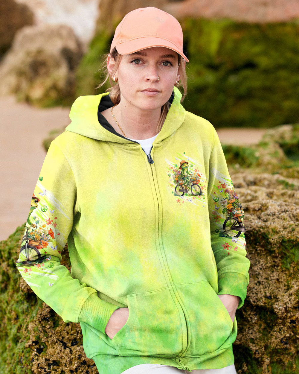 BE YOU THE WORLD WILL ADJUST FROG ALL OVER PRINT - TLTW1208245