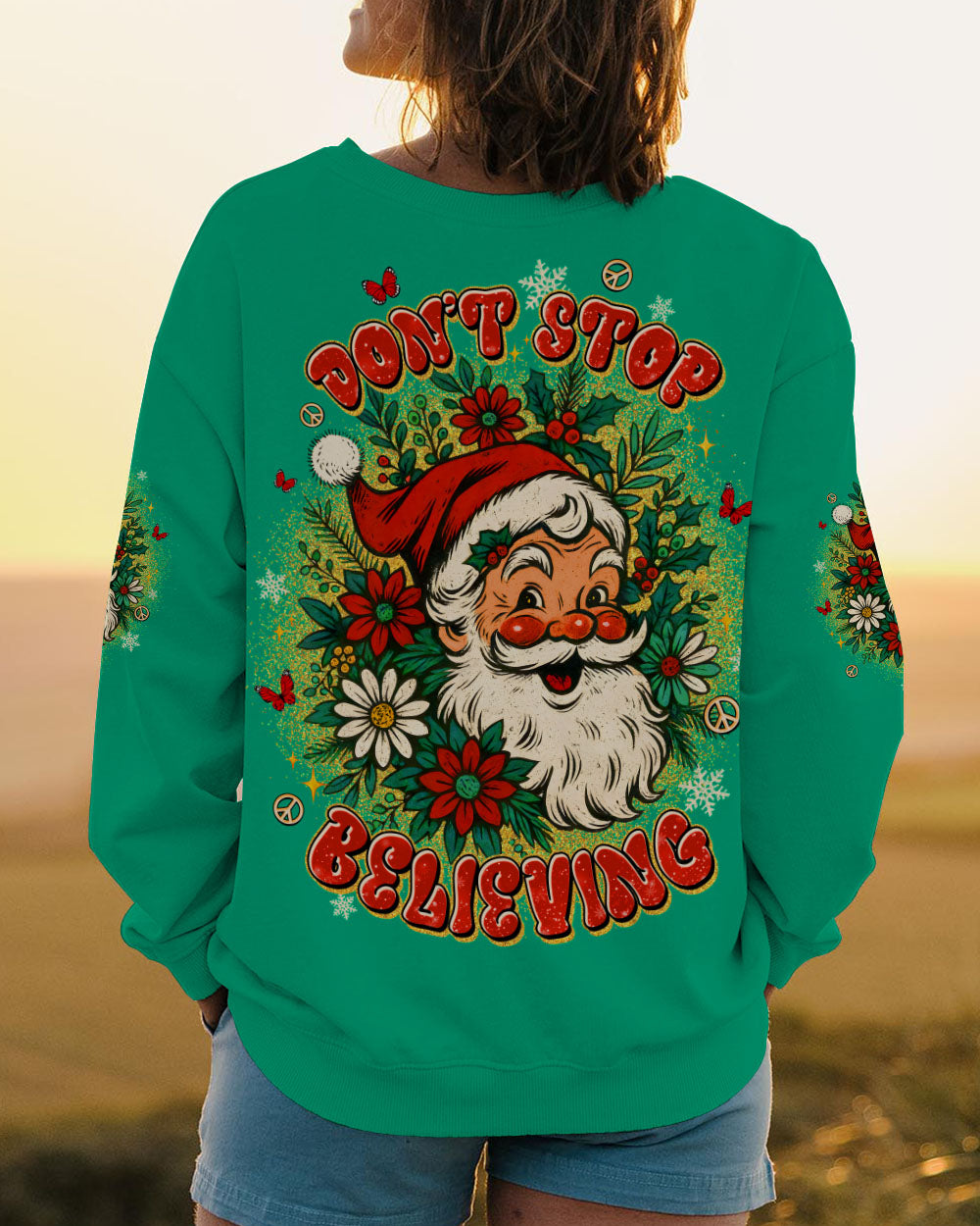 DON'T STOP BELIEVING CHRISTMAS ALL OVER PRINT - TLTW1211251