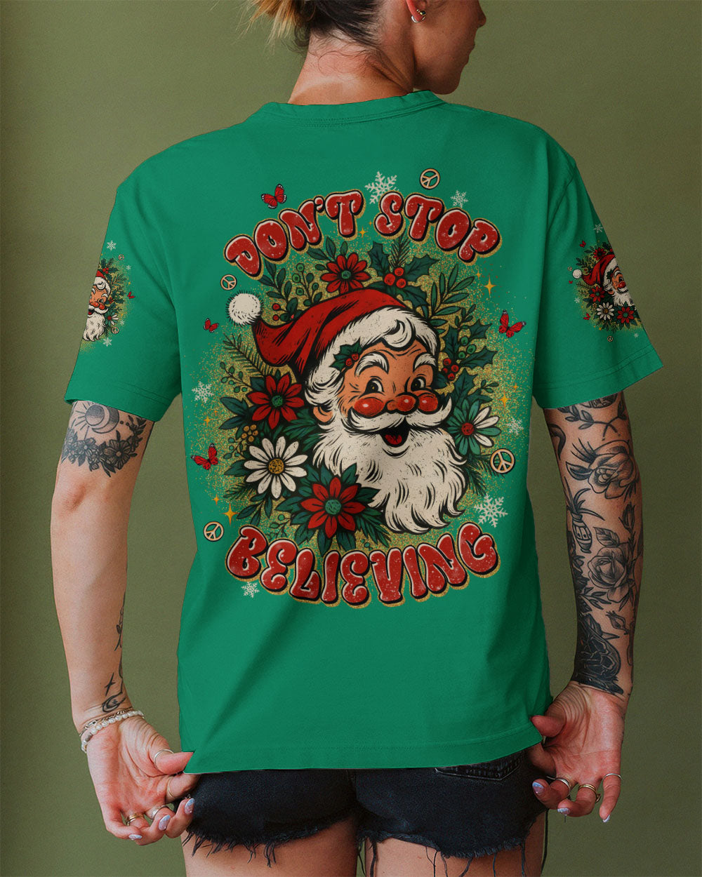 DON'T STOP BELIEVING CHRISTMAS ALL OVER PRINT - TLTW1211251
