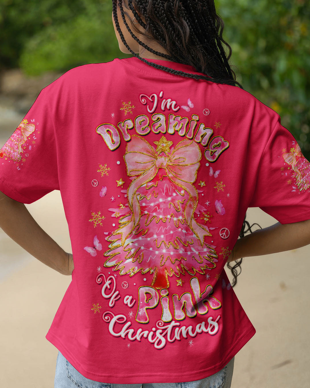 PINK CHRISTMAS ALL OVER PRINT - TLTW1211254