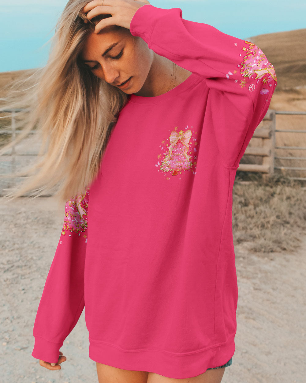 PINK CHRISTMAS ALL OVER PRINT - TLTW1211254