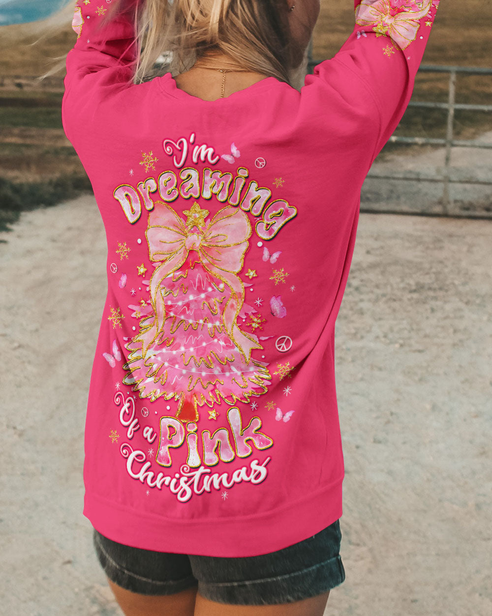 PINK CHRISTMAS ALL OVER PRINT - TLTW1211254