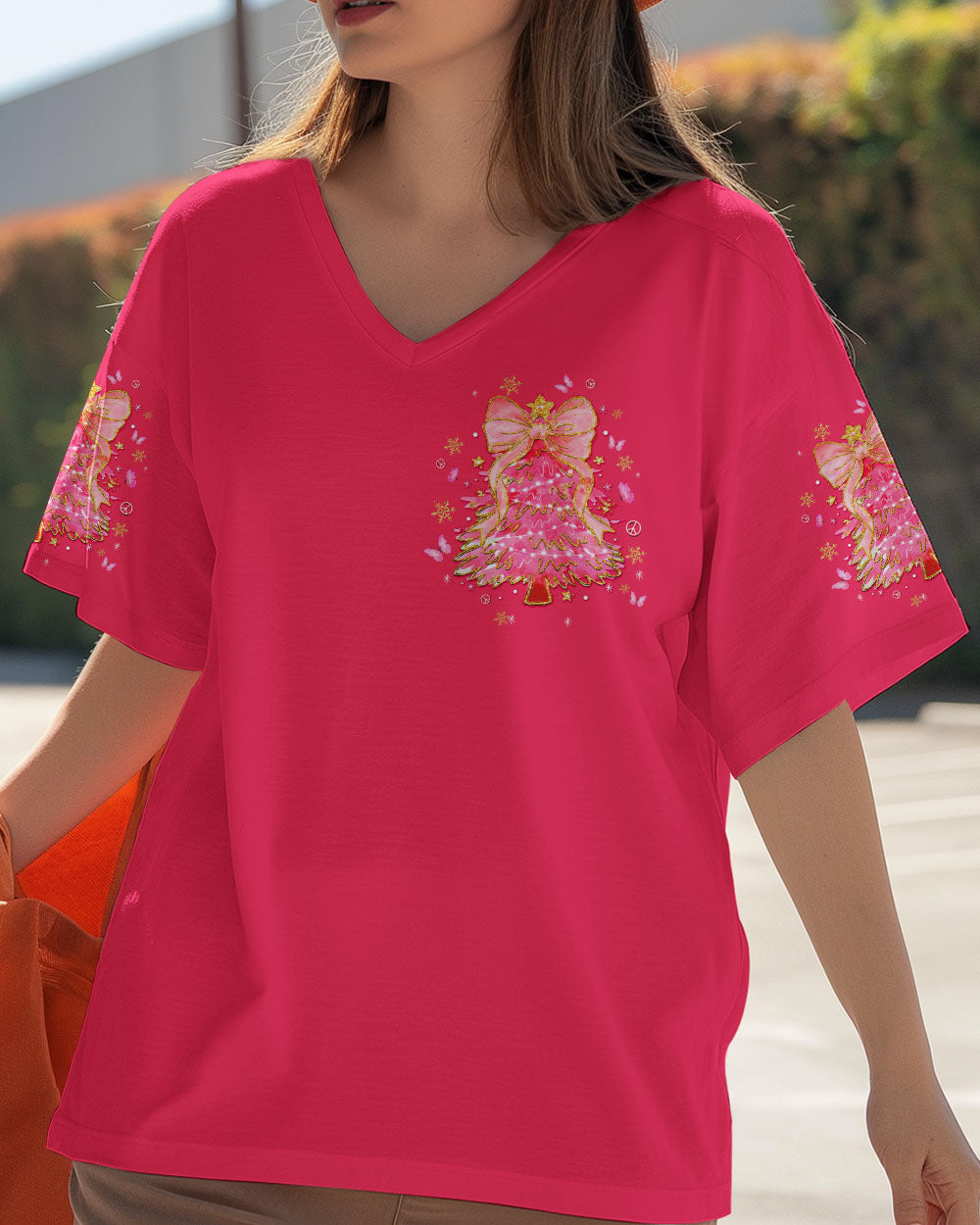 PINK CHRISTMAS ALL OVER PRINT - TLTW1211254