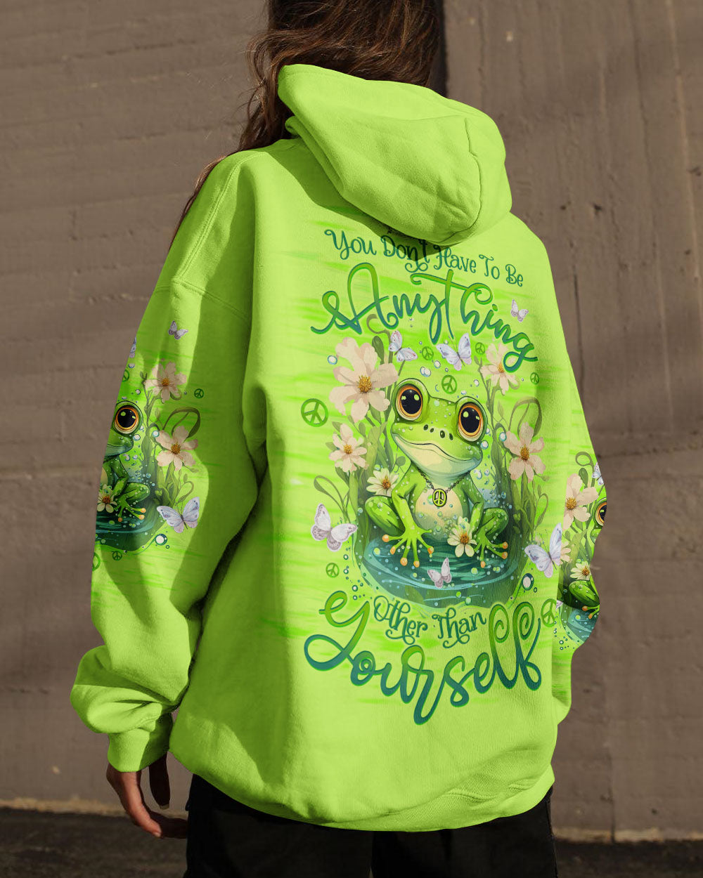 YOU DON'T HAVE TO BE ANYTHING FROG ALL OVER PRINT - TLTW1212232
