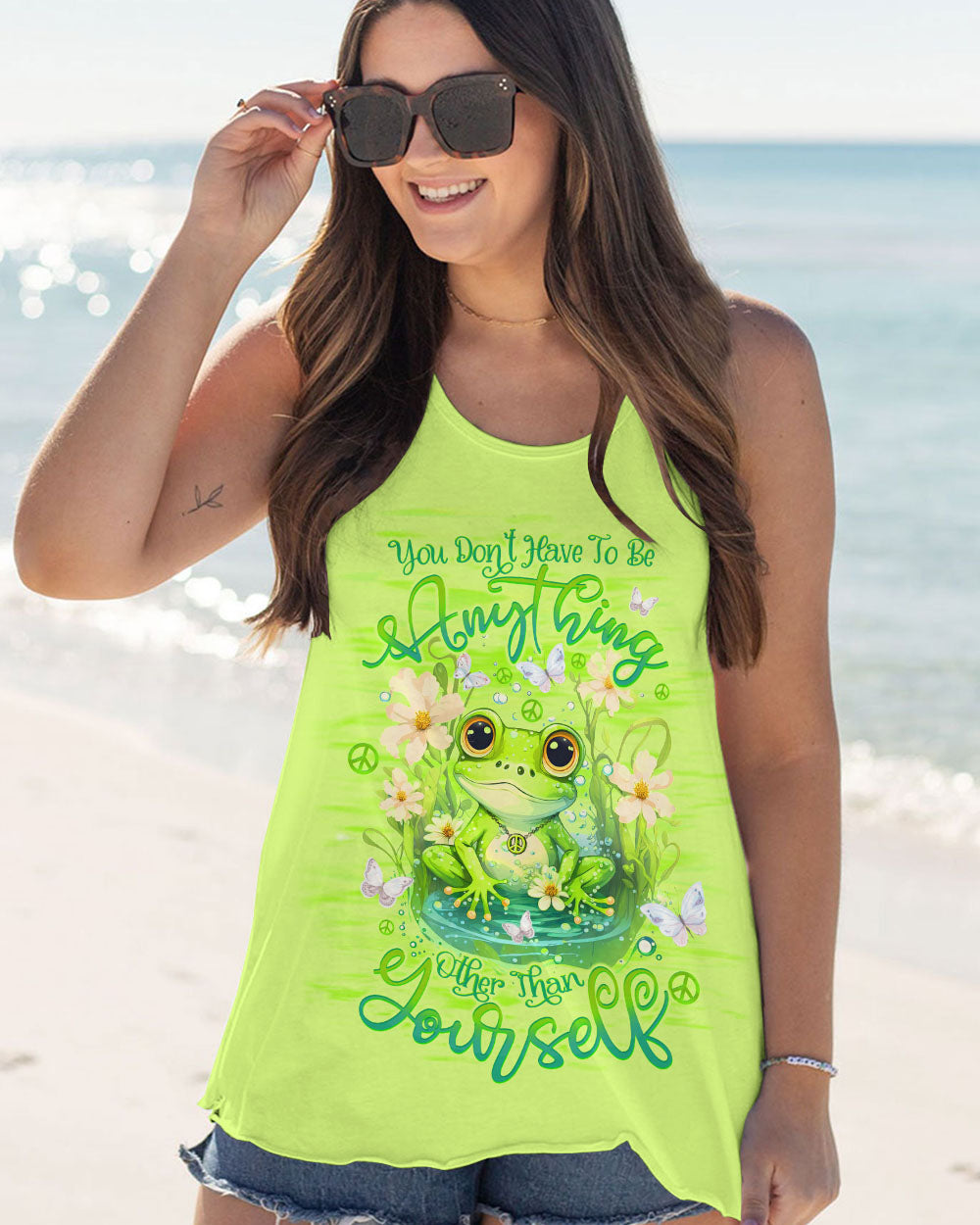 YOU DON'T HAVE TO BE ANYTHING FROG ALL OVER PRINT - TLTW1212232