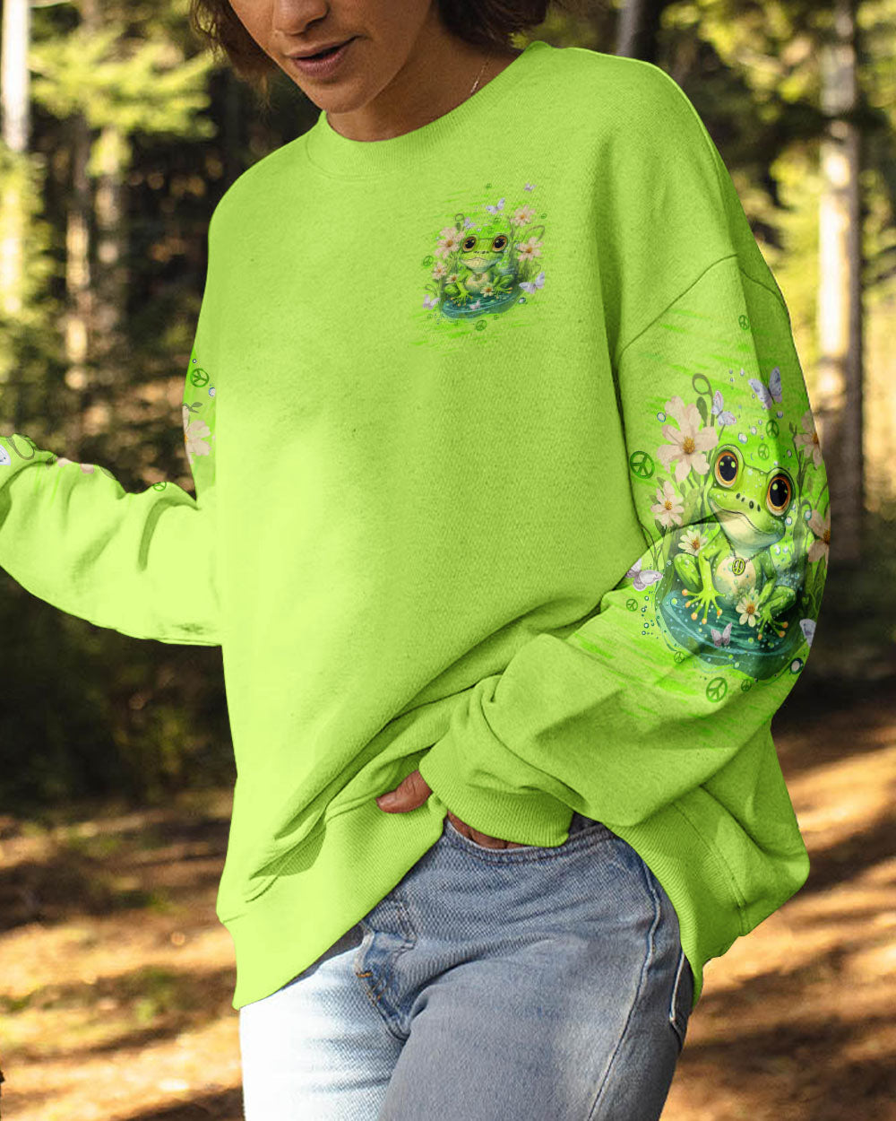 YOU DON'T HAVE TO BE ANYTHING FROG ALL OVER PRINT - TLTW1212232