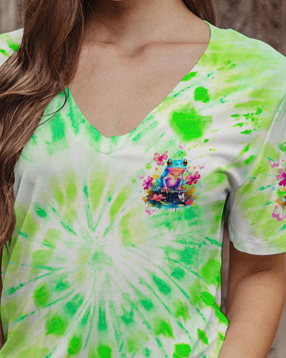 JUST BE YOU THE WORLD WILL ADJUST FROG ALL OVER PRINT - TLTW1212233