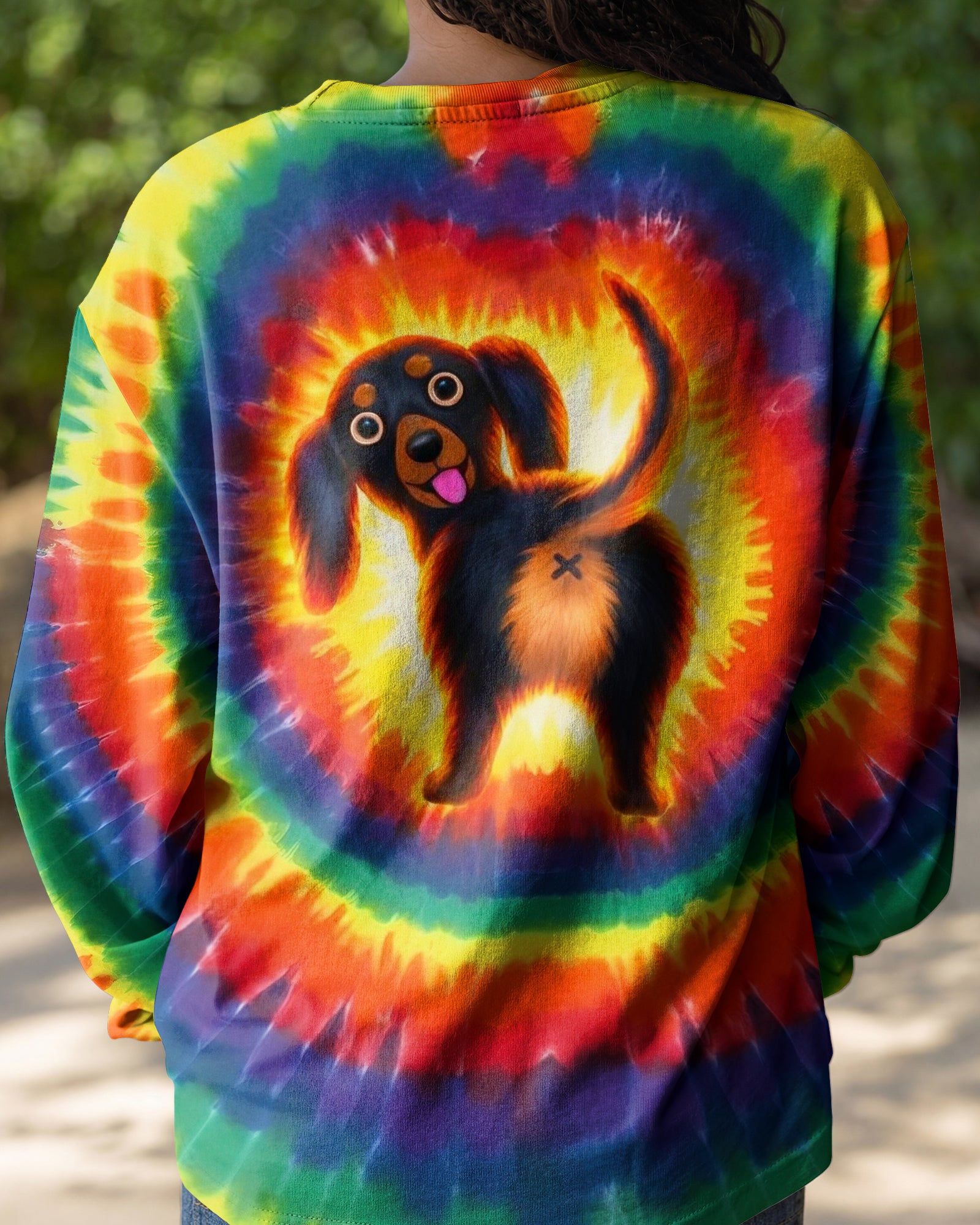 DACHSHUND DOG COLORFUL SWIRL ALL OVER PRINT - TLTW1301262