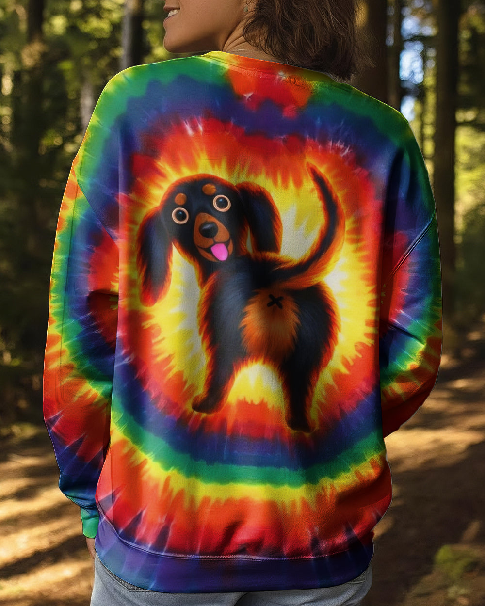 DACHSHUND DOG COLORFUL SWIRL ALL OVER PRINT - TLTW1301262