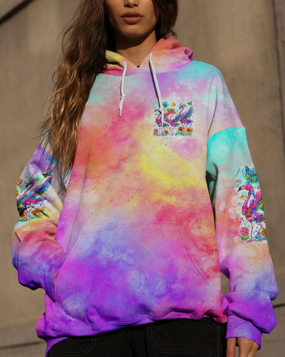 GOOD TIMES CRAZY FRIEND FLAMINGO ALL OVER PRINT - TLTW1304243