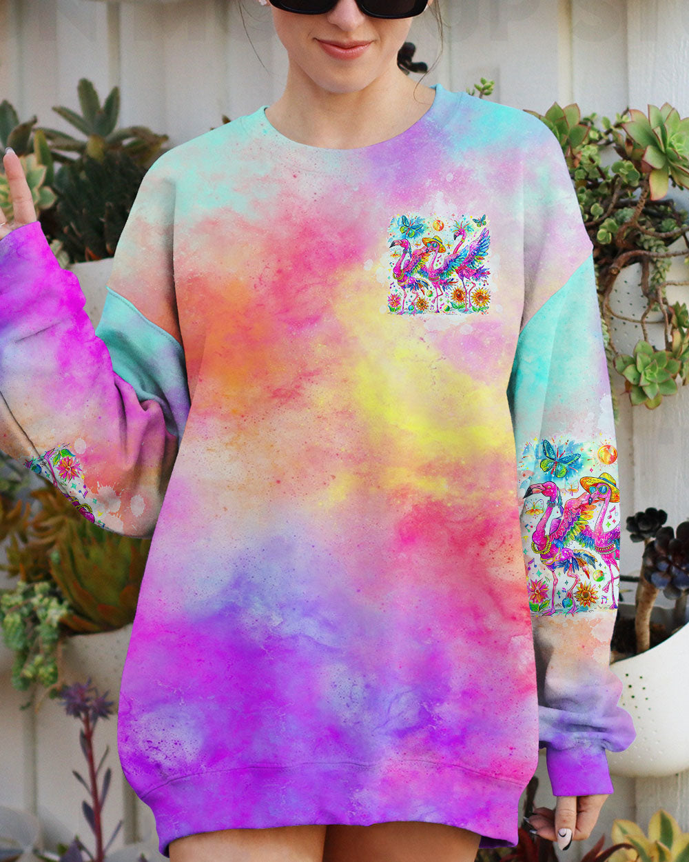 GOOD TIMES CRAZY FRIEND FLAMINGO ALL OVER PRINT - TLTW1304243
