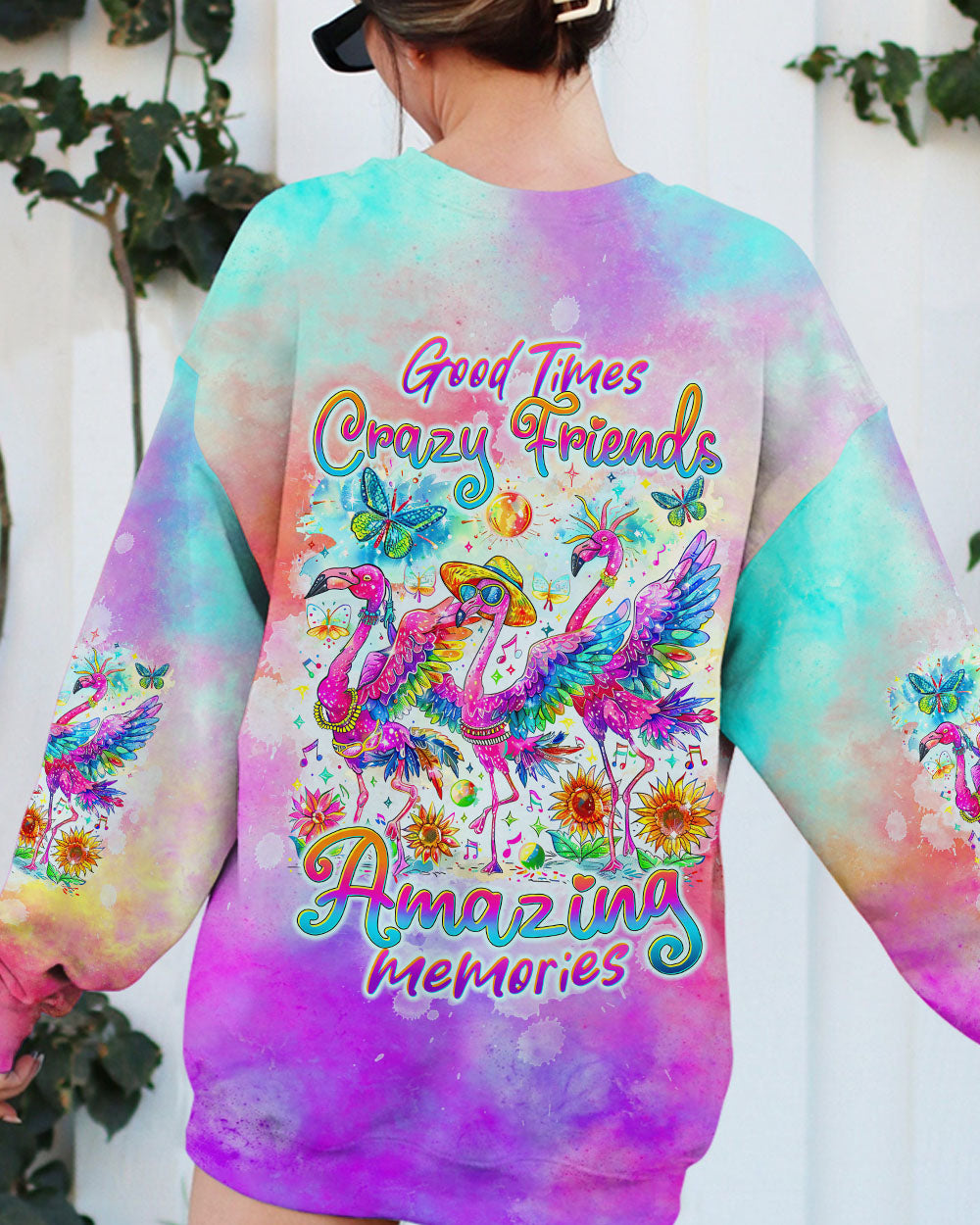 GOOD TIMES CRAZY FRIEND FLAMINGO ALL OVER PRINT - TLTW1304243
