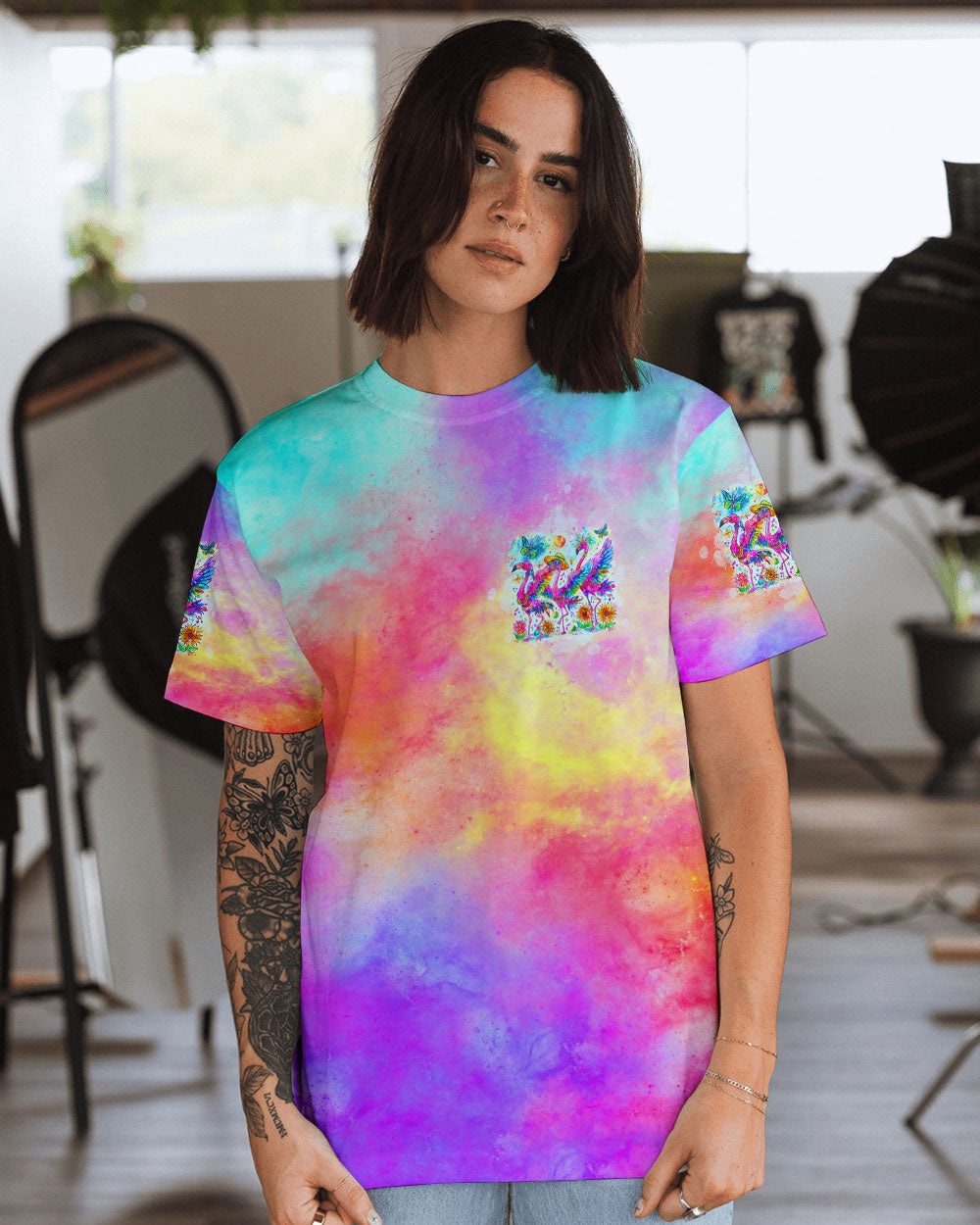 GOOD TIMES CRAZY FRIEND FLAMINGO ALL OVER PRINT - TLTW1304243