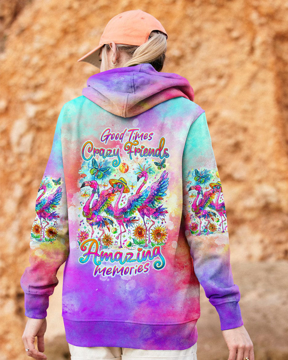 GOOD TIMES CRAZY FRIEND FLAMINGO ALL OVER PRINT - TLTW1304243
