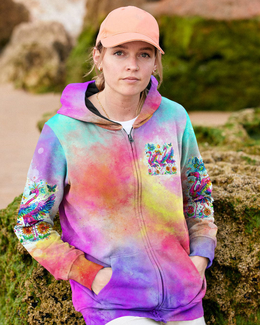 GOOD TIMES CRAZY FRIEND FLAMINGO ALL OVER PRINT - TLTW1304243
