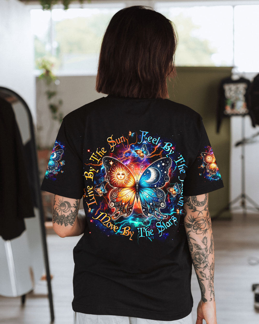 LIVE BY THE SUN BUTTERFLY ALL OVER PRINT - TLTW1305243