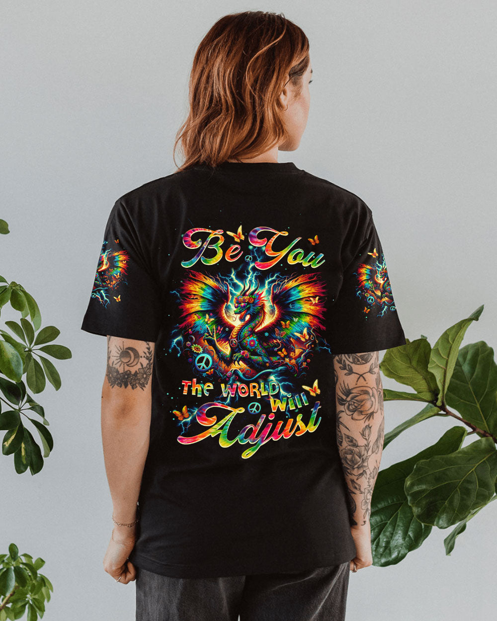 BE YOU THE WORLD WILL ADJUST DRAGON ALL OVER PRINT - TLTW1305247