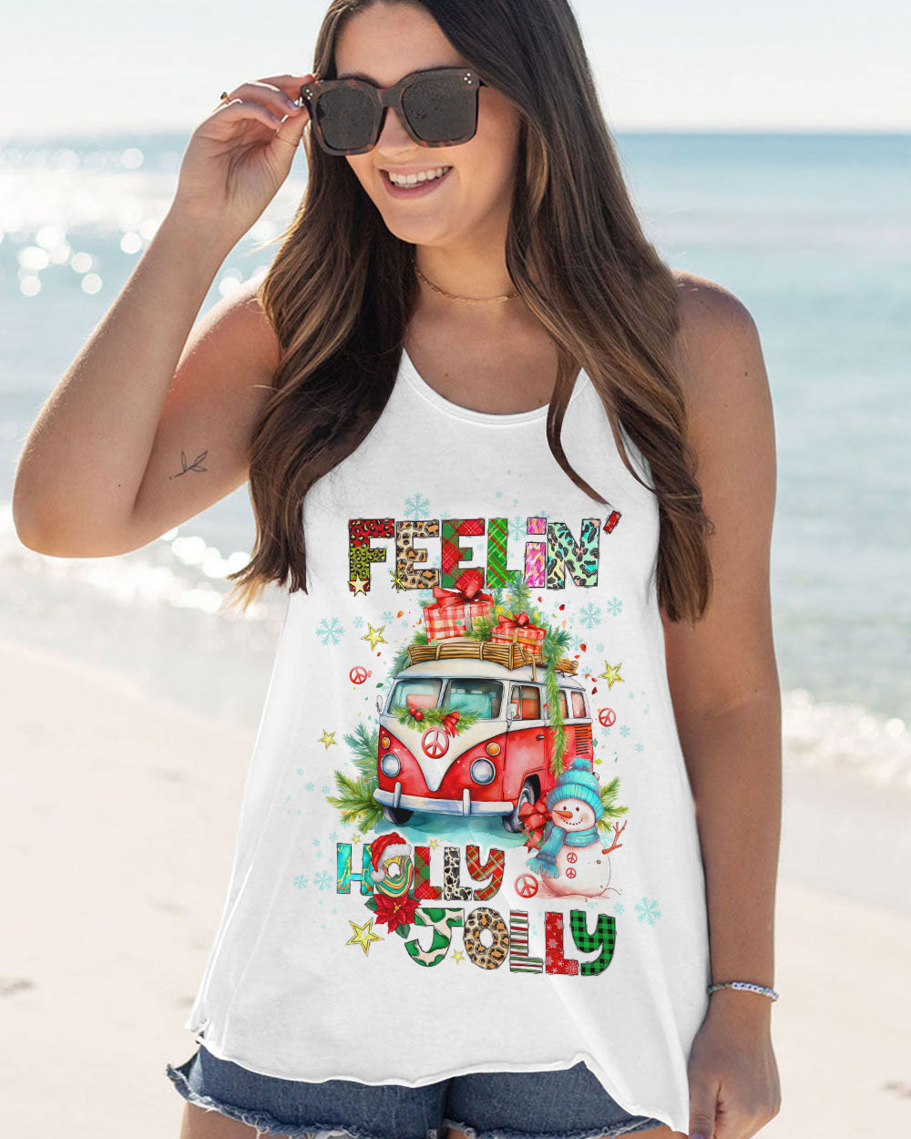FEELIN' HOLLY JOLLY CHRISTMAS ALL OVER PRINT - TLTW1309234