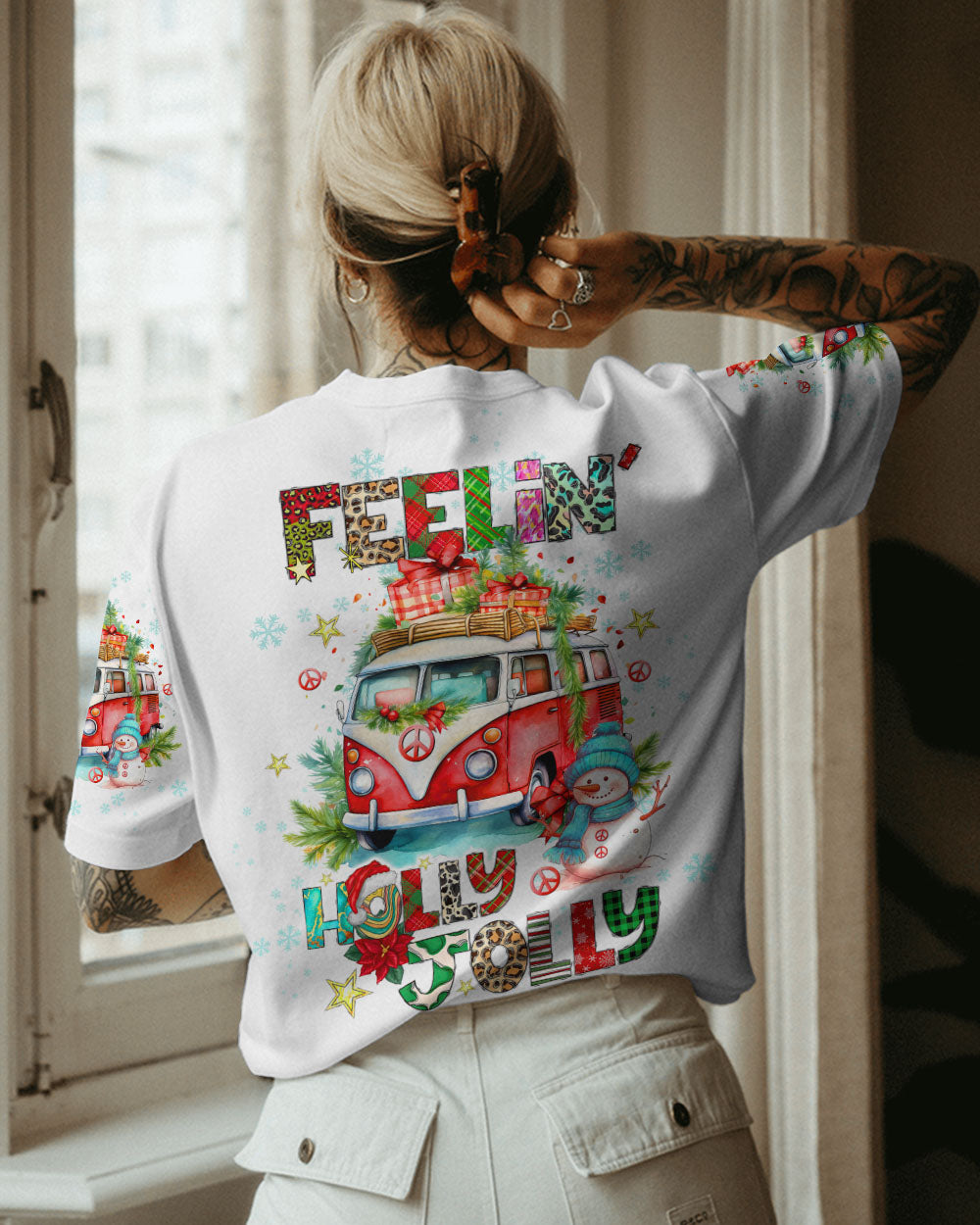 FEELIN' HOLLY JOLLY CHRISTMAS ALL OVER PRINT - TLTW1309234