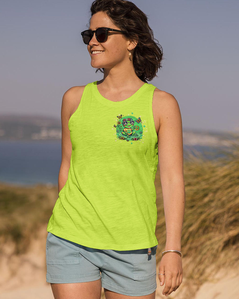 BE YOU THE WORLD WILL ADJUST FROG ALL OVER PRINT - TLTW1309242
