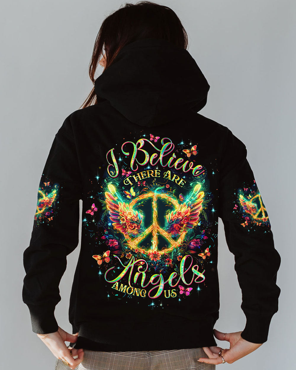I BELIEVE THERE ARE ANGELS AMONG US PEACE WINGS ALL OVER PRINT - TLTW1312244