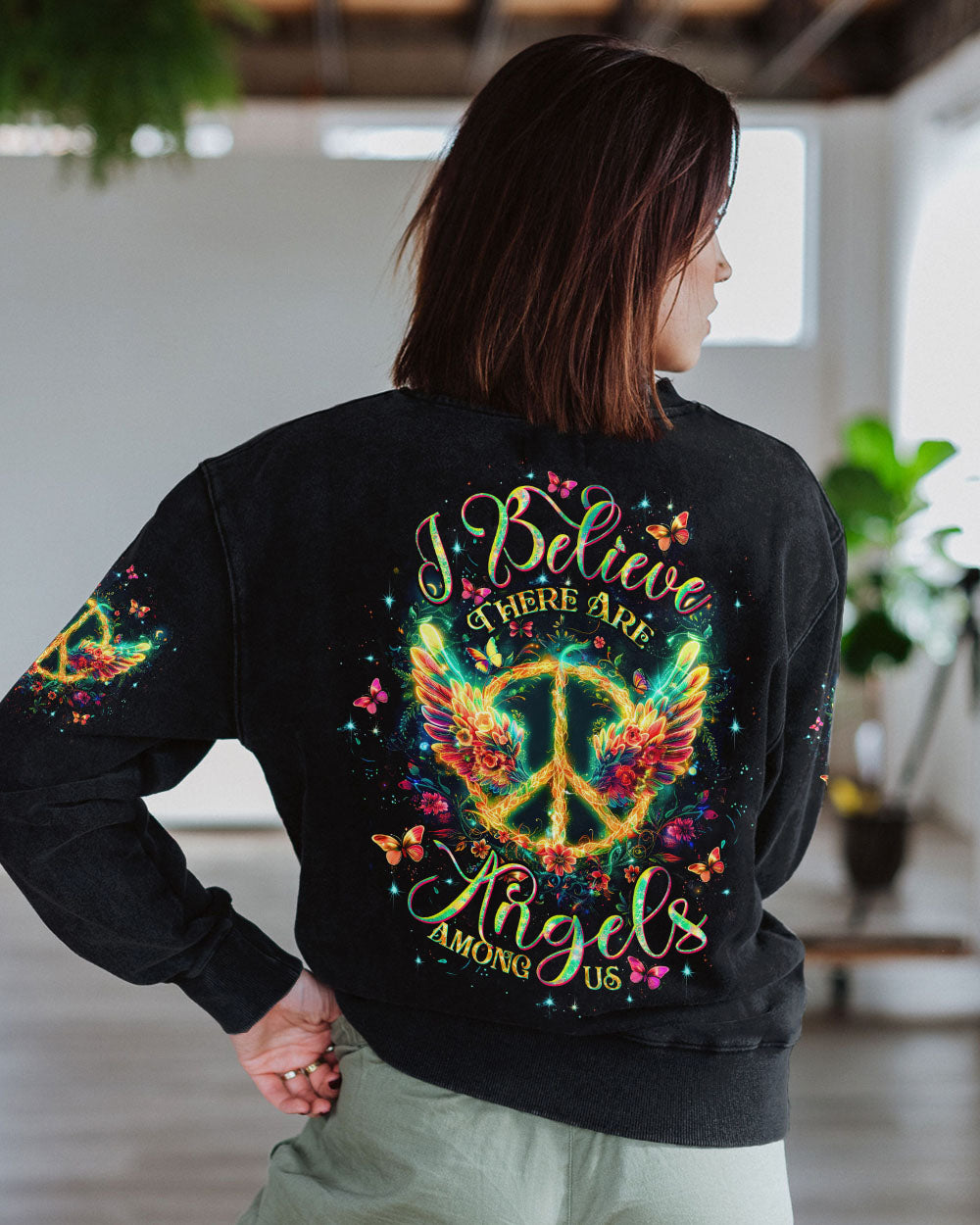 I BELIEVE THERE ARE ANGELS AMONG US PEACE WINGS ALL OVER PRINT - TLTW1312244