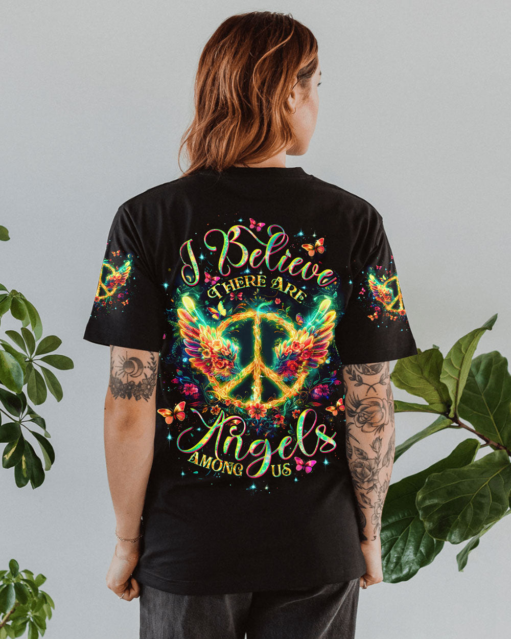 I BELIEVE THERE ARE ANGELS AMONG US PEACE WINGS ALL OVER PRINT - TLTW1312244