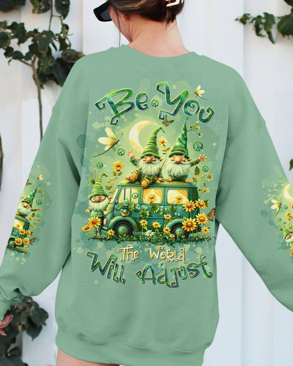 BE YOU THE WORLD WILL ADJUST GNOME ALL OVER PRINT - TLTW1403246