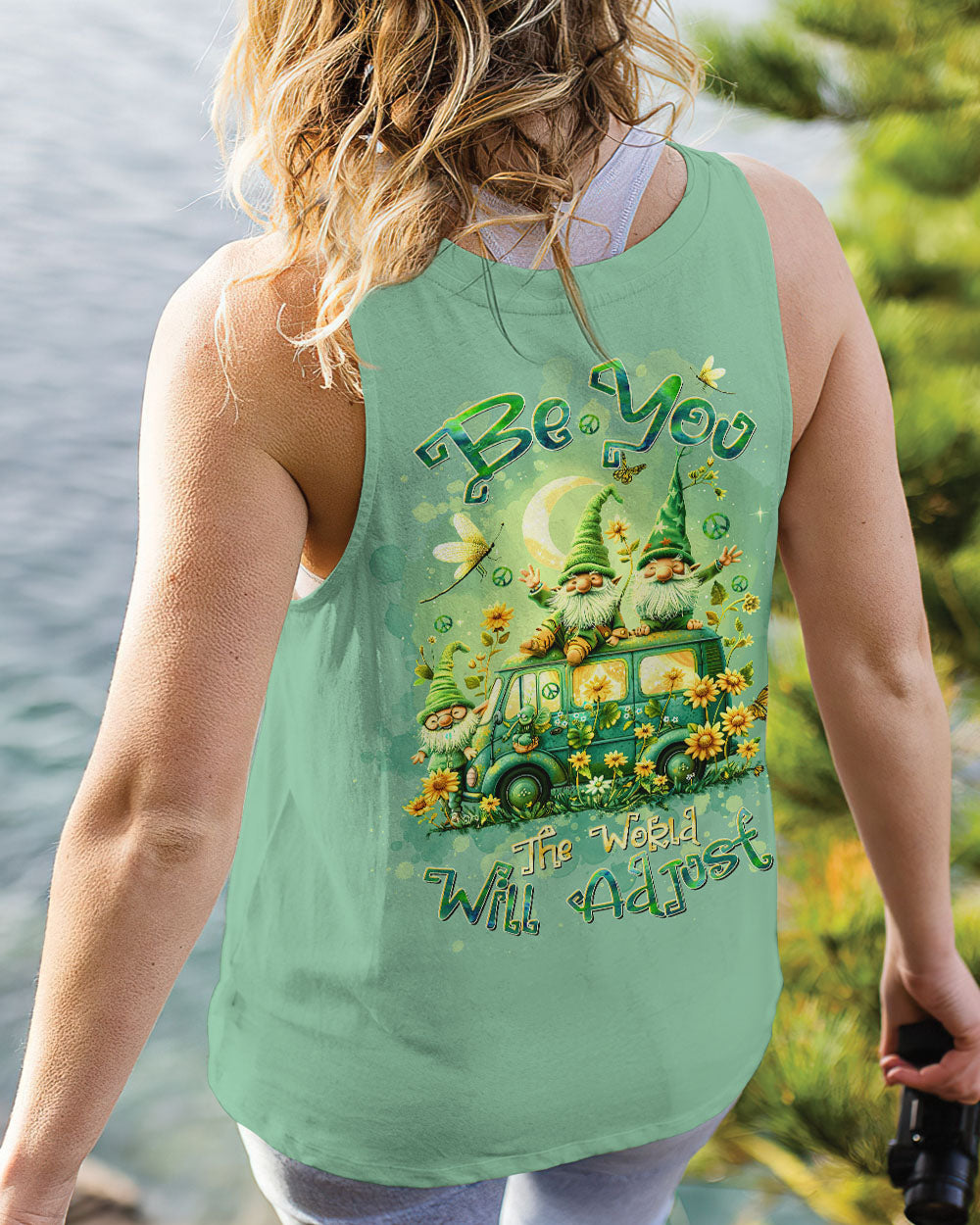 BE YOU THE WORLD WILL ADJUST GNOME ALL OVER PRINT - TLTW1403246