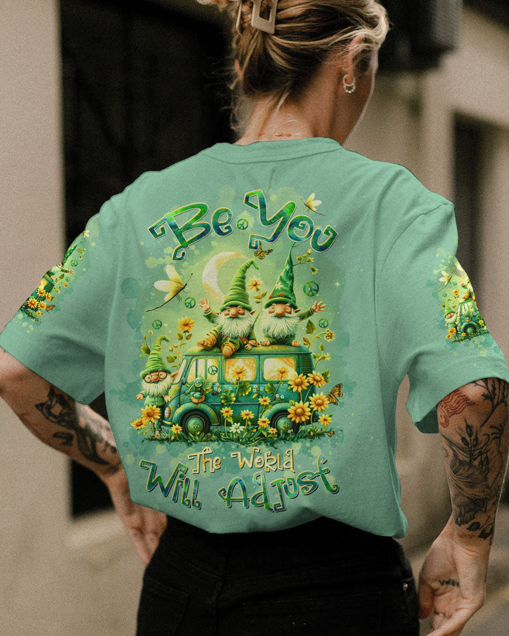 BE YOU THE WORLD WILL ADJUST GNOME ALL OVER PRINT - TLTW1403246