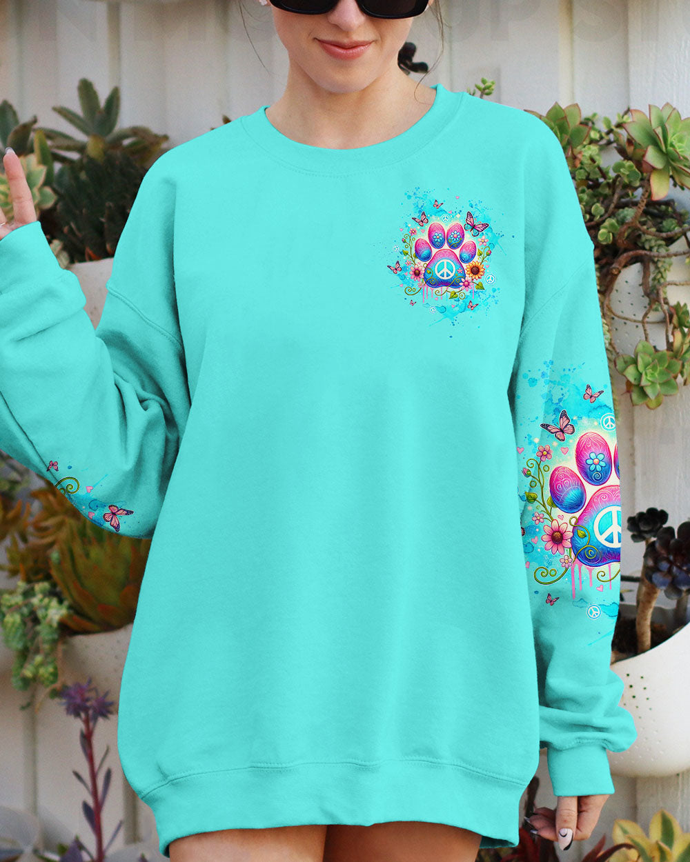 THE ROAD TO MY HEART DOG PAW ALL OVER PRINT - TLTW1406244