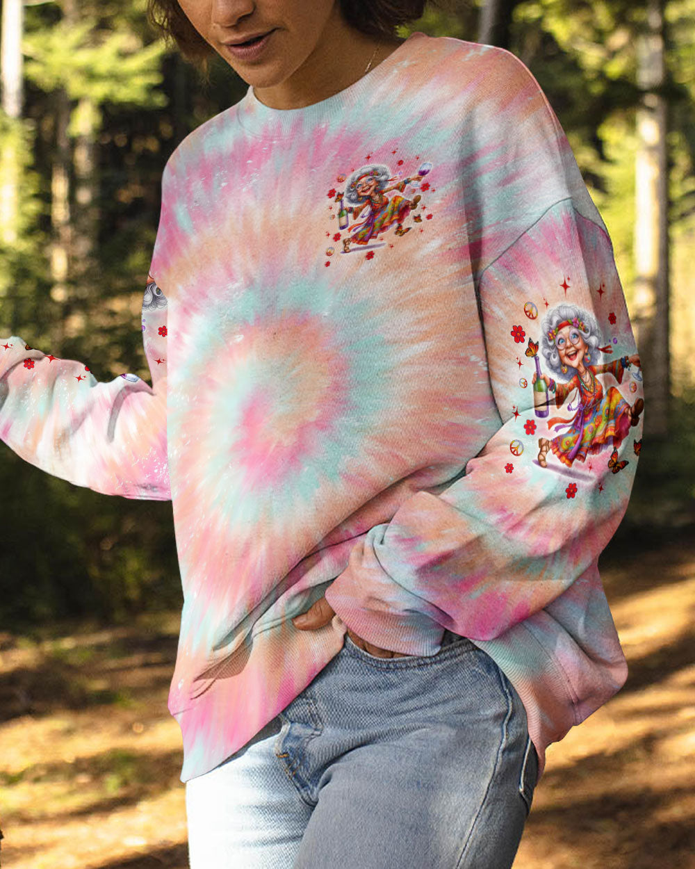 IT WAS A LOT MORE FUN BEING 20 IN THE 70S TIE DYE ALL OVER PRINT - TLTW1406253