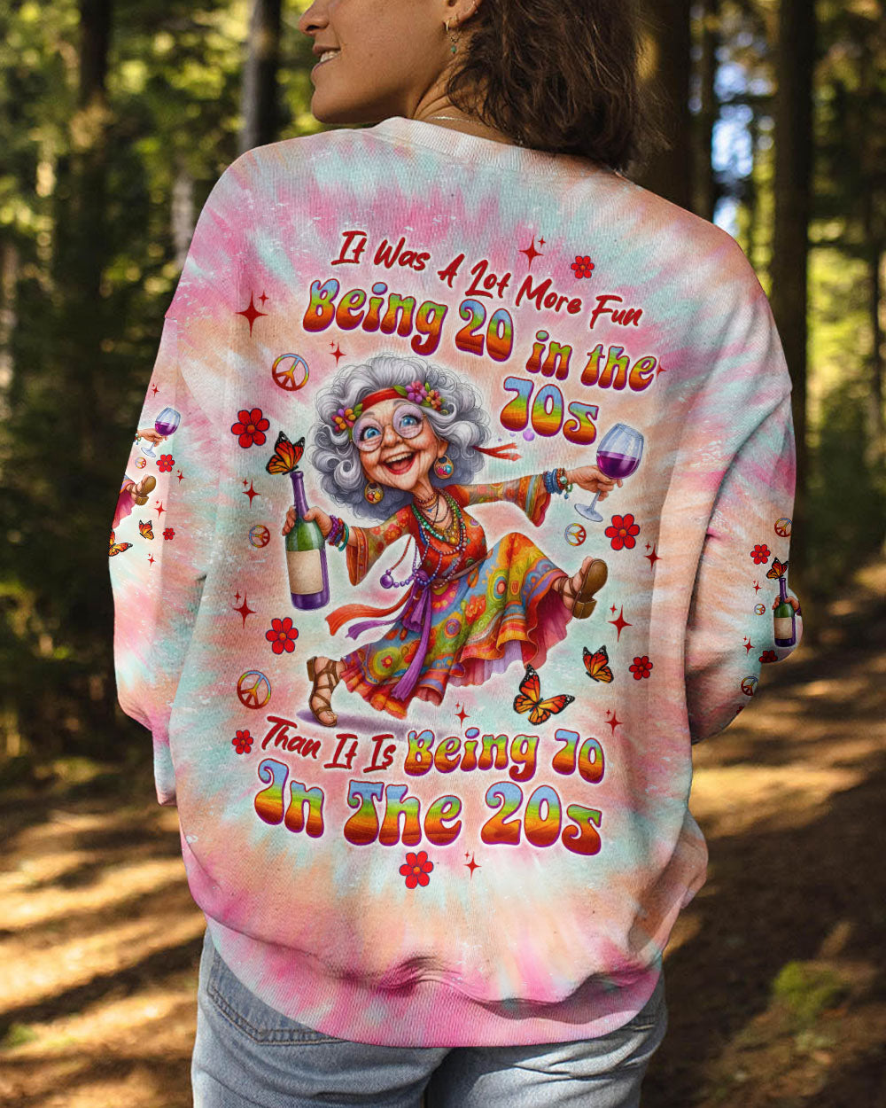 IT WAS A LOT MORE FUN BEING 20 IN THE 70S TIE DYE ALL OVER PRINT - TLTW1406253