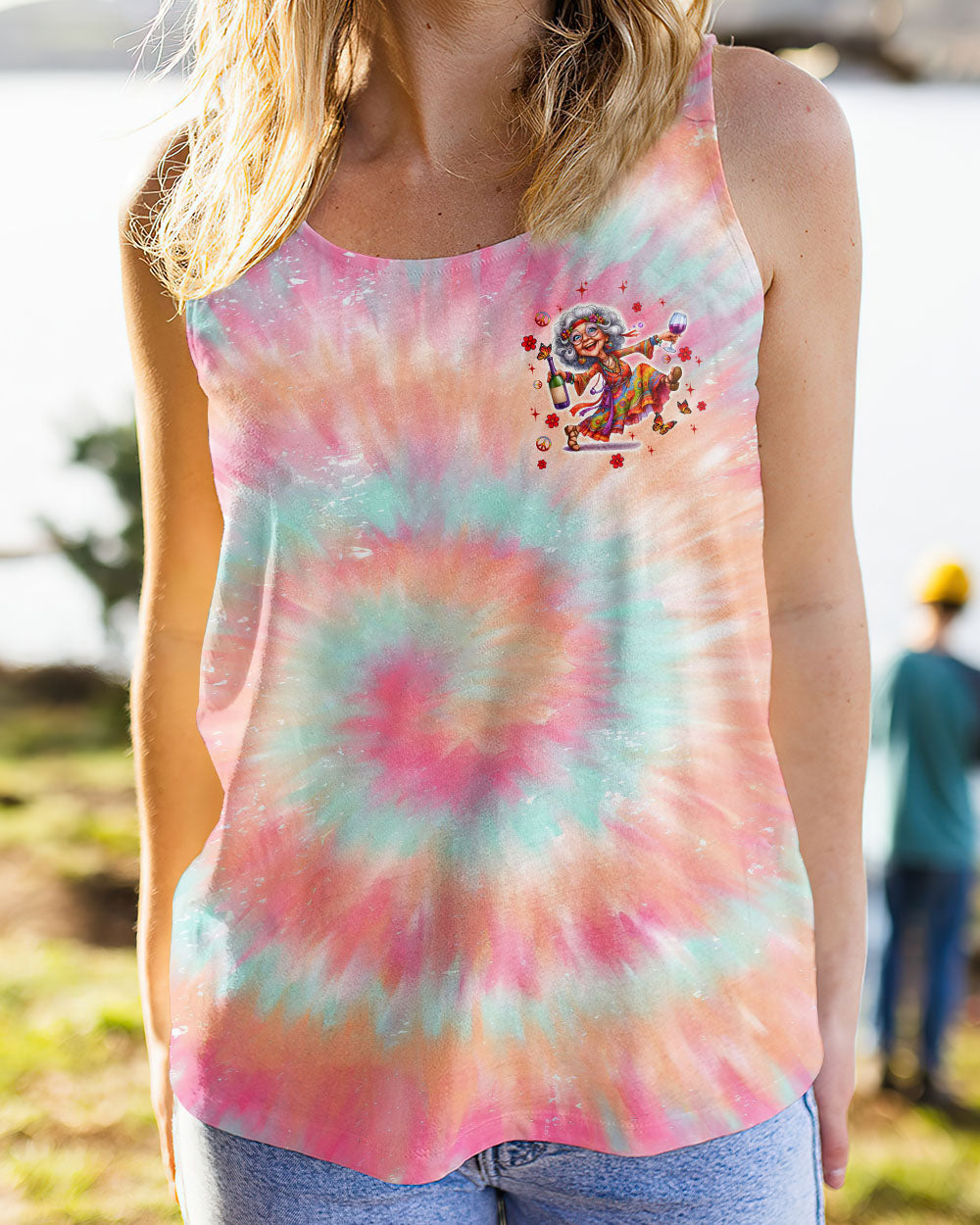 IT WAS A LOT MORE FUN BEING 20 IN THE 70S TIE DYE ALL OVER PRINT - TLTW1406253