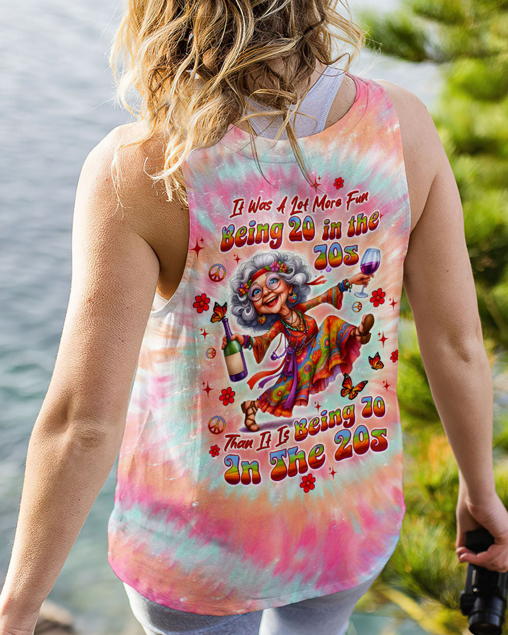 IT WAS A LOT MORE FUN BEING 20 IN THE 70S TIE DYE ALL OVER PRINT - TLTW1406253
